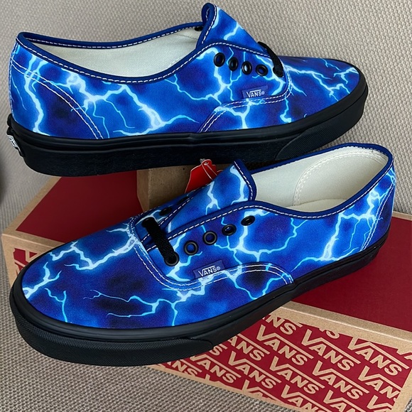 Vans Authentic Lightning Black / Blue MEN`S - Picture 11 of 16